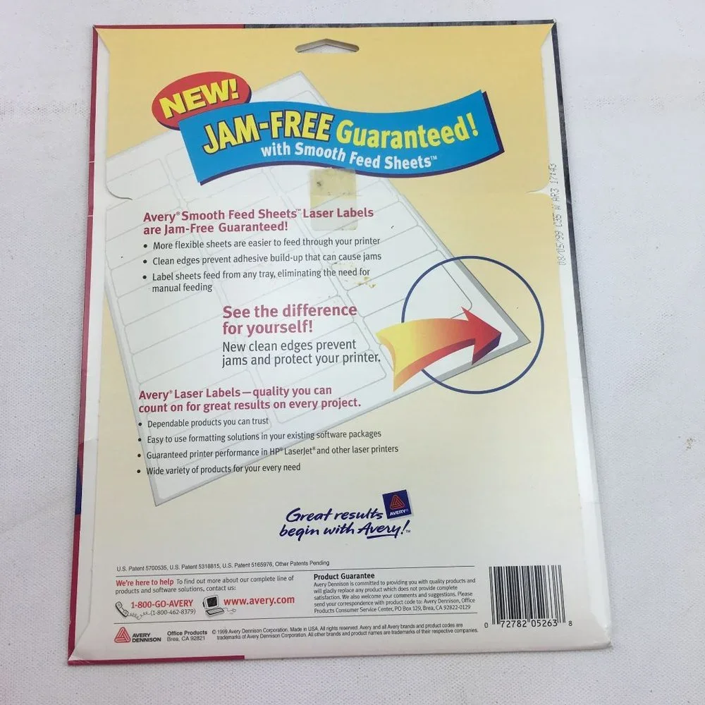 Avery White Shipping Labels #5263 Laser 2